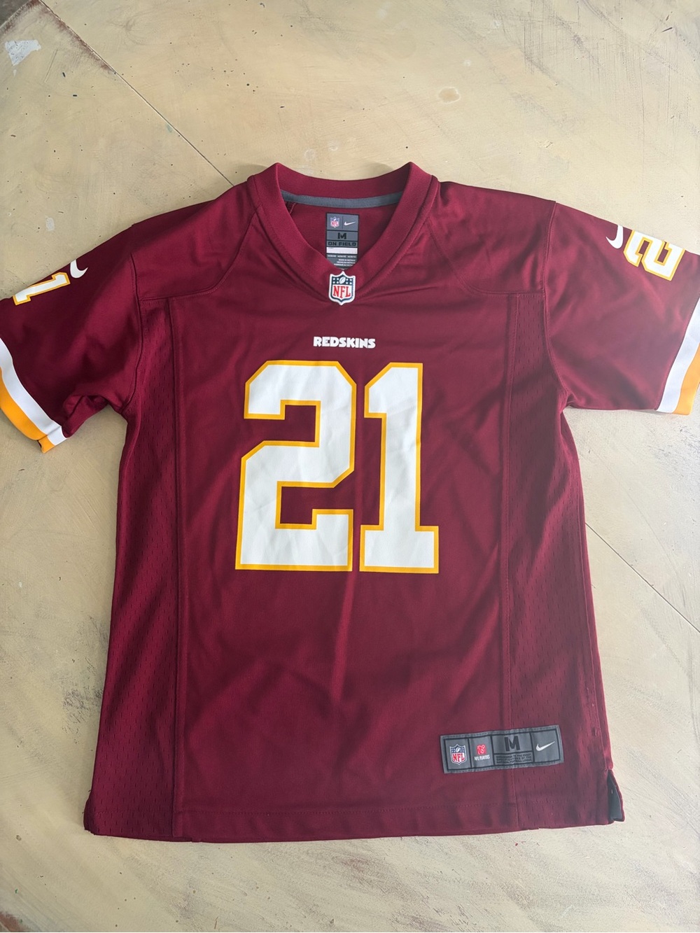 Youth Nike On Field Washington Redskins Jersey Medium Sean Taylor  Red #21